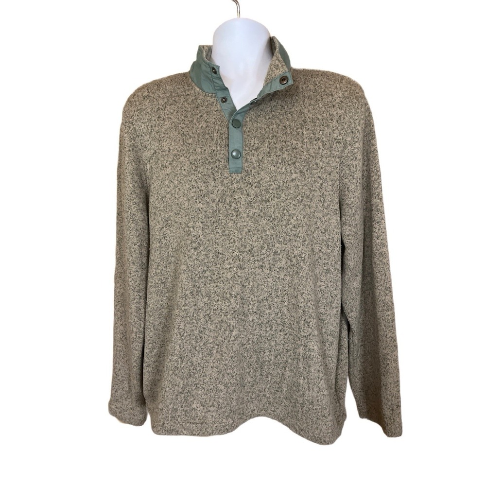 Southern Proper Getty Fleece Men's Large 1/4 Snap Sweater  EUC!!!